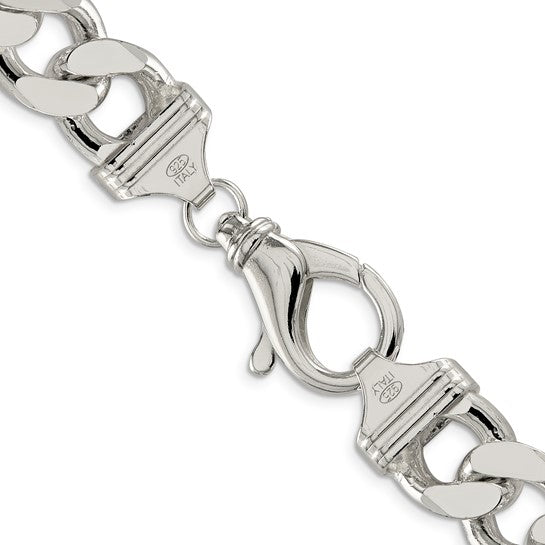 Figaro Link Chain - 15mm - Sterling Silver