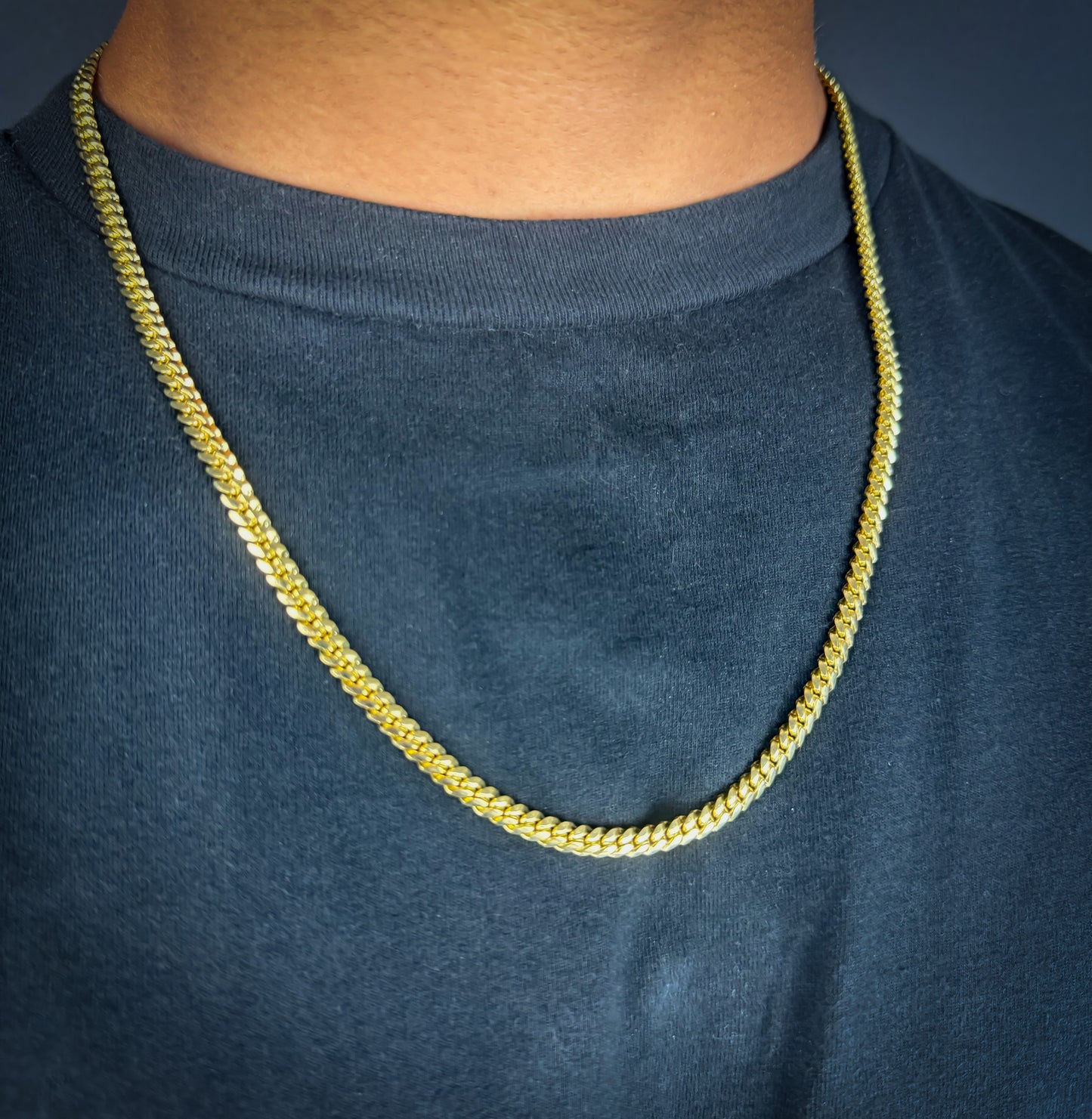 Miami Cuban Link Chain - 4.5mm - 14k Gold