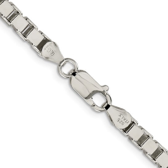 Box Link Chain - 4.5mm - Sterling Silver