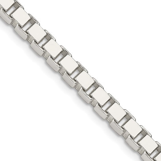 Box Link Chain - 4.5mm - Sterling Silver