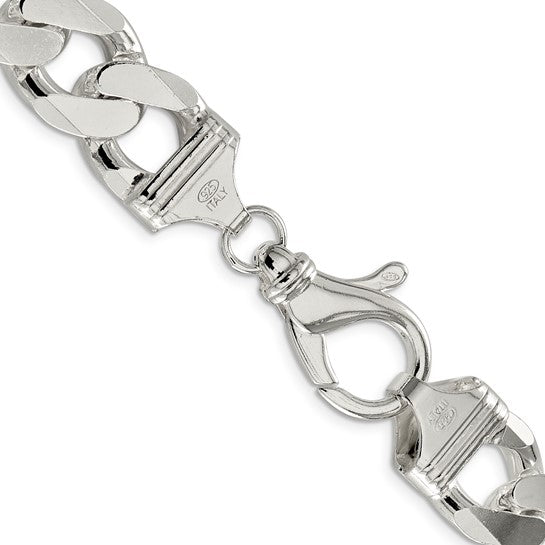 Curb Link Chain - 16mm - Sterling Silver