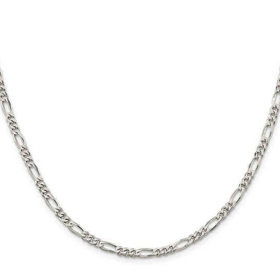 Figaro Link Chain - 3.5mm - Sterling Silver