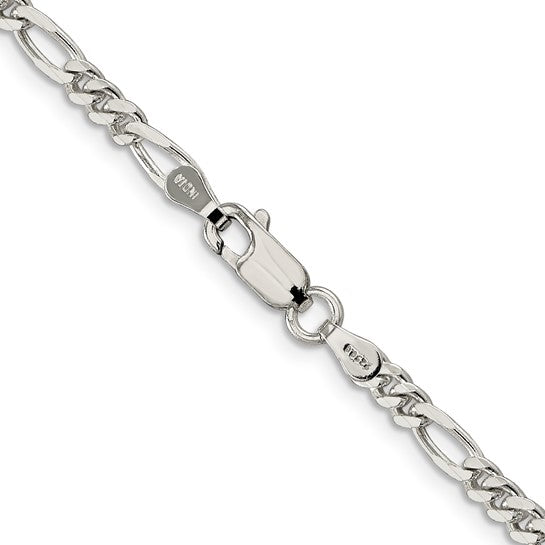 Figaro Link Chain - 3.5mm - Sterling Silver