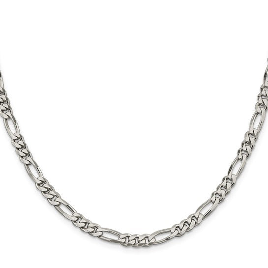 Figaro Link Chain - 5.5mm - Sterling Silver