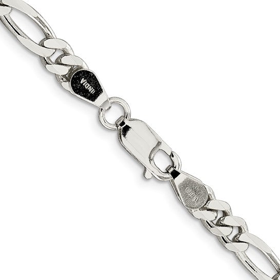 Figaro Link Chain - 5.5mm - Sterling Silver