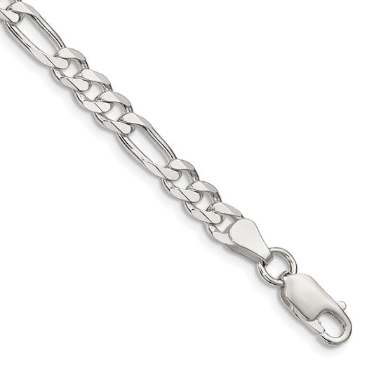 Figaro Link Bracelet - 5.5mm - Sterling Silver