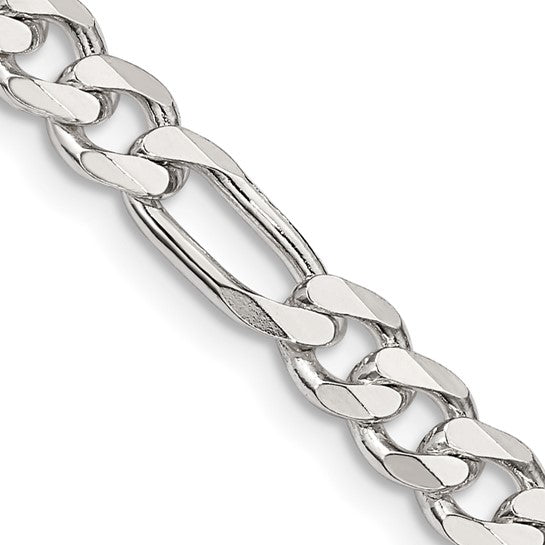 Figaro Link Chain - 5.5mm - Sterling Silver