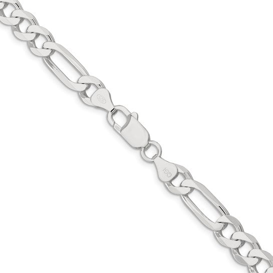 Figaro Link Chain - 7.5mm - Sterling Silver