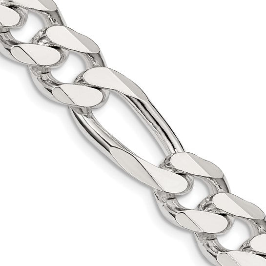 Figaro Link Chain - 11mm - Sterling Silver